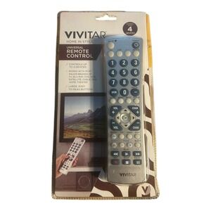 Vivitar 4 Device Universal Remote #VIV-URC-720 New